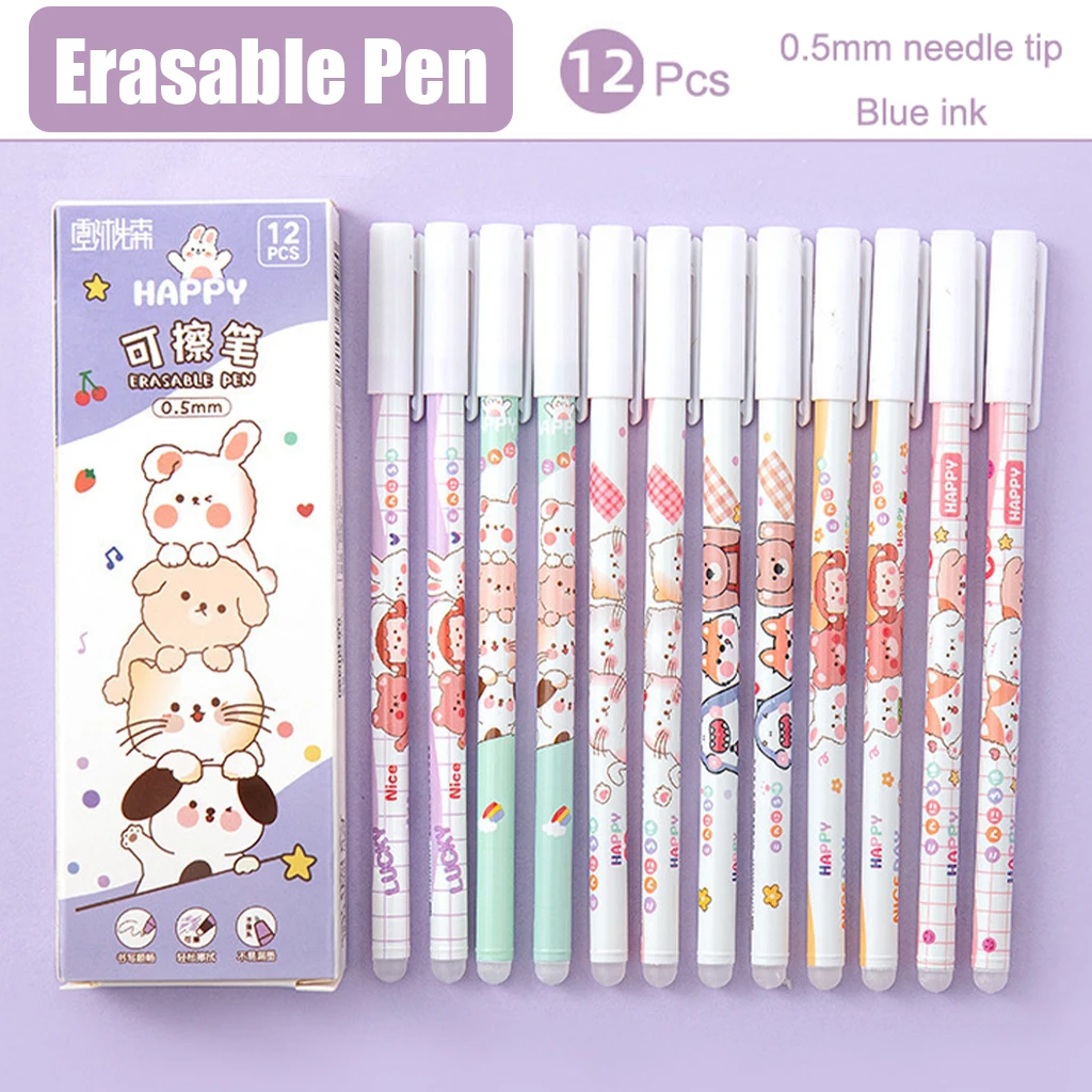 XSG Lot De 12 Stylos Gel Pointe Fine 0,5 Mm - Couleurs Variées Pour Écriture, Dessin Et Bullet Journal