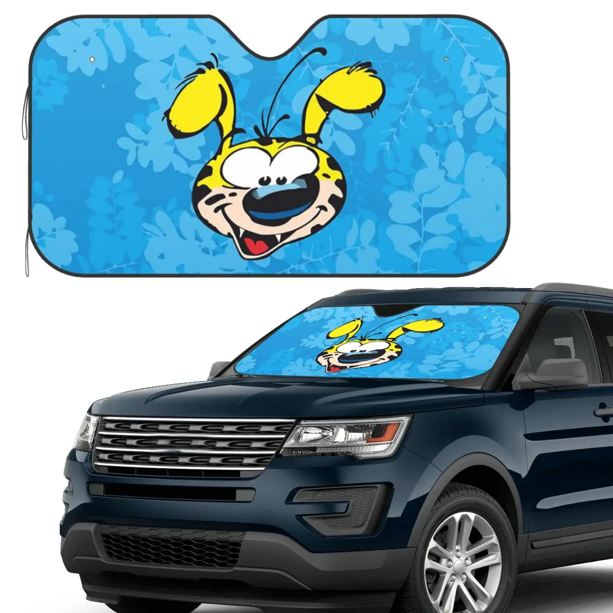 

Marsupilami Face Sunshade Windscreen Car Front Windshield Window Sun Visor Accessories Covers