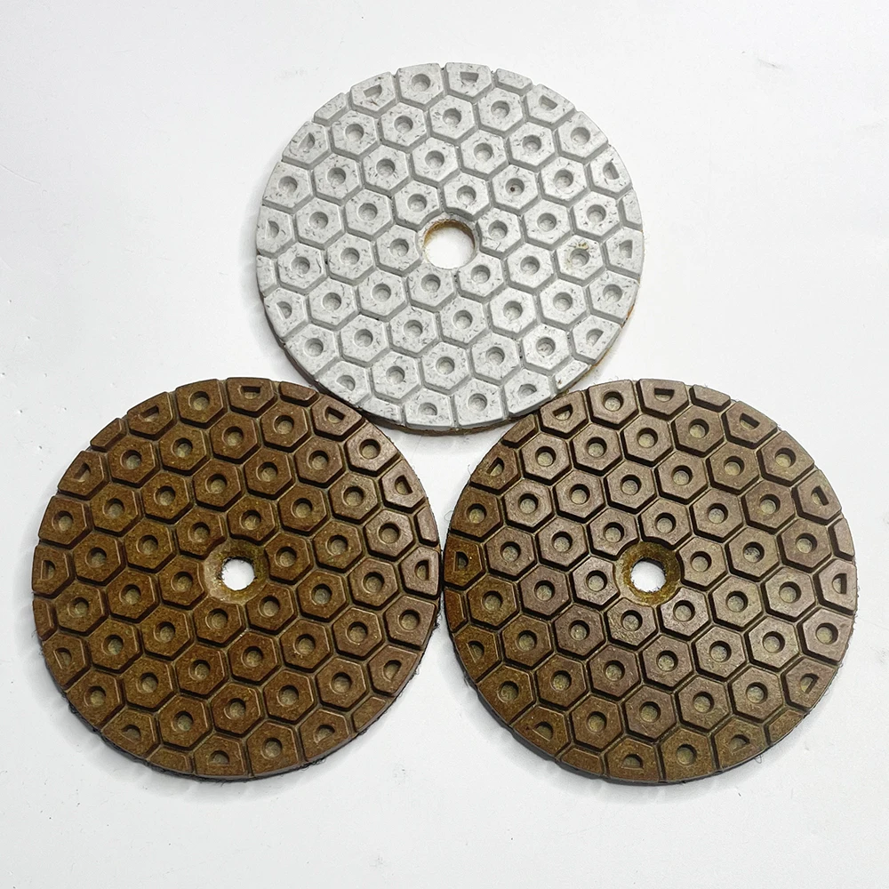 4 بوصة 100 مللي متر لوحة تلميع الماس المستديرة الدائرية نوع حاد عجلة طحن مرنة للحجر والرخام والجرانيت والتنظيف انتزاع