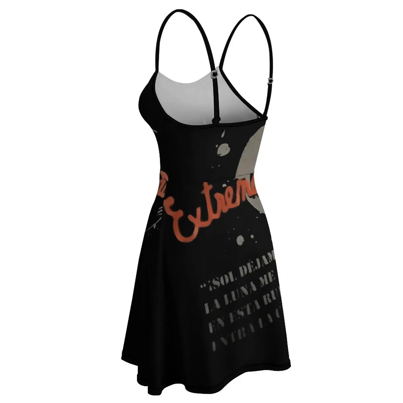 Fondo Extremoduro Vestido Feminino Sling Engraçado Gráfico Exótico Roupas de Mulher Nerd Partes O Vestido