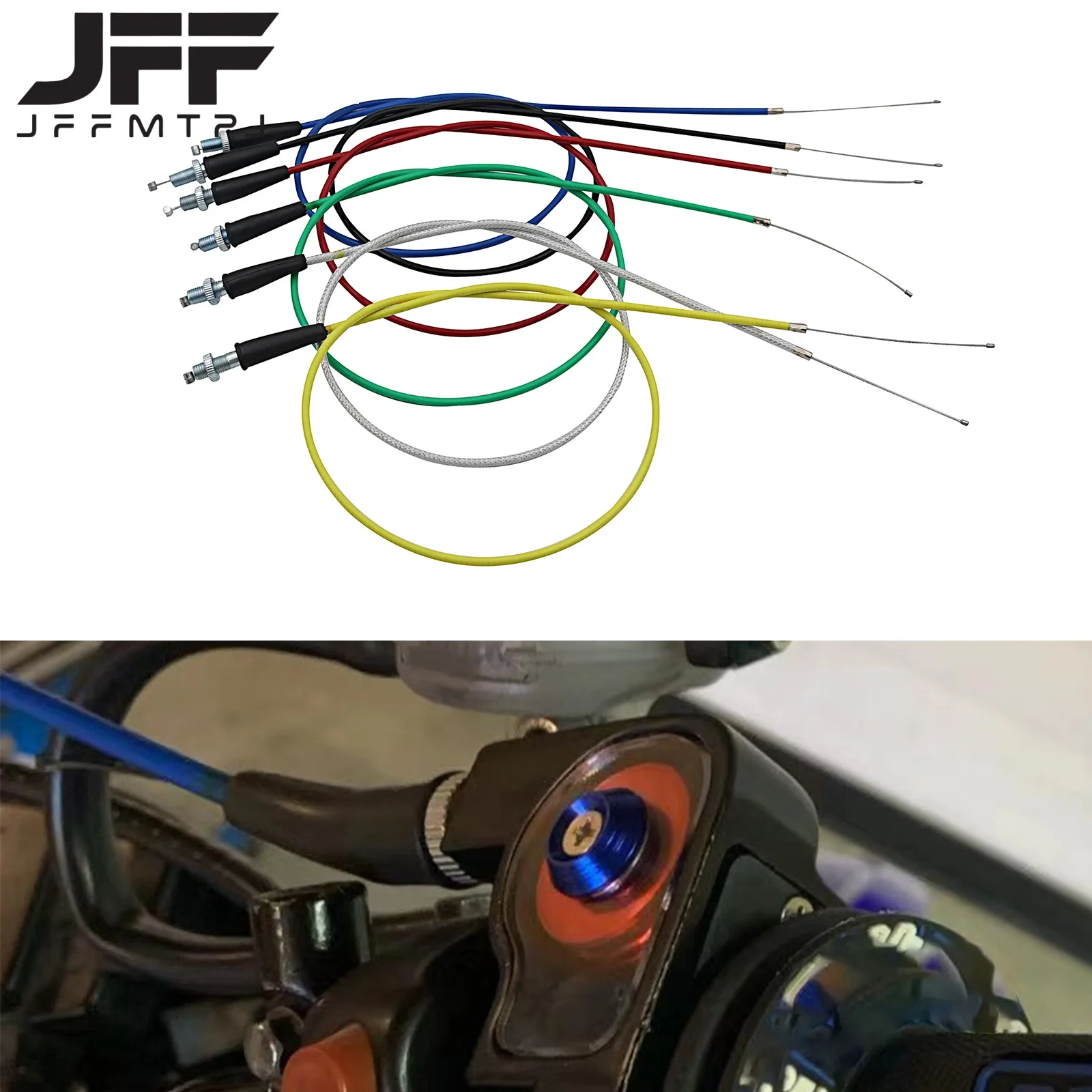 1190mm Straight Head Motorcycle Gas Throttle Cable For KTM Honda Suzuki Yamaha Kawasaki Dirt Bike Motocross ATV Universal