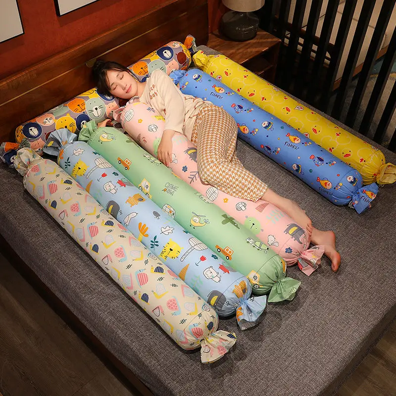 

60-180cm Cute Giant Cartoon Long Plush Pillow Candy Toy Cartoon Stuffed Food Soft Sleeping Pillows Cushion Decor Kids GirlsGifts