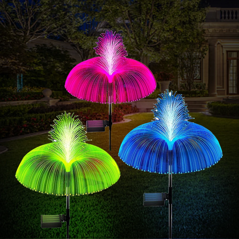 

Solar Garden Lights LED Outdoor Solar Lawn Lamp Jellyfish Star Waterproof Decoration Landscape Lights for Pathway Patio Yard