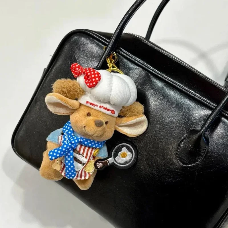 

Cartoon Roo Standing Cotton Doll Mouse Hundred Acre Garden Wallaby Plush Keychain Cute Ornament Birthday Gift