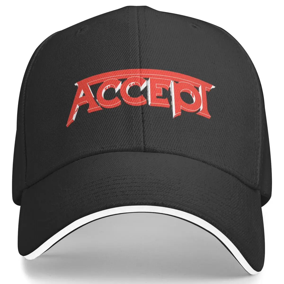 Summer Accept Metal Music Band Rock Caps Men Women Adjustable Fit Golf Hats Baseball Caps for Casual Headwear