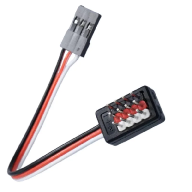 

4 in1 JR Plug Parallel Y Extension Wire Cable 1 to 4 Hub Signal Line Lamp Servo Fan Parallel Cable for RC Car Boat Upgrade Parts
