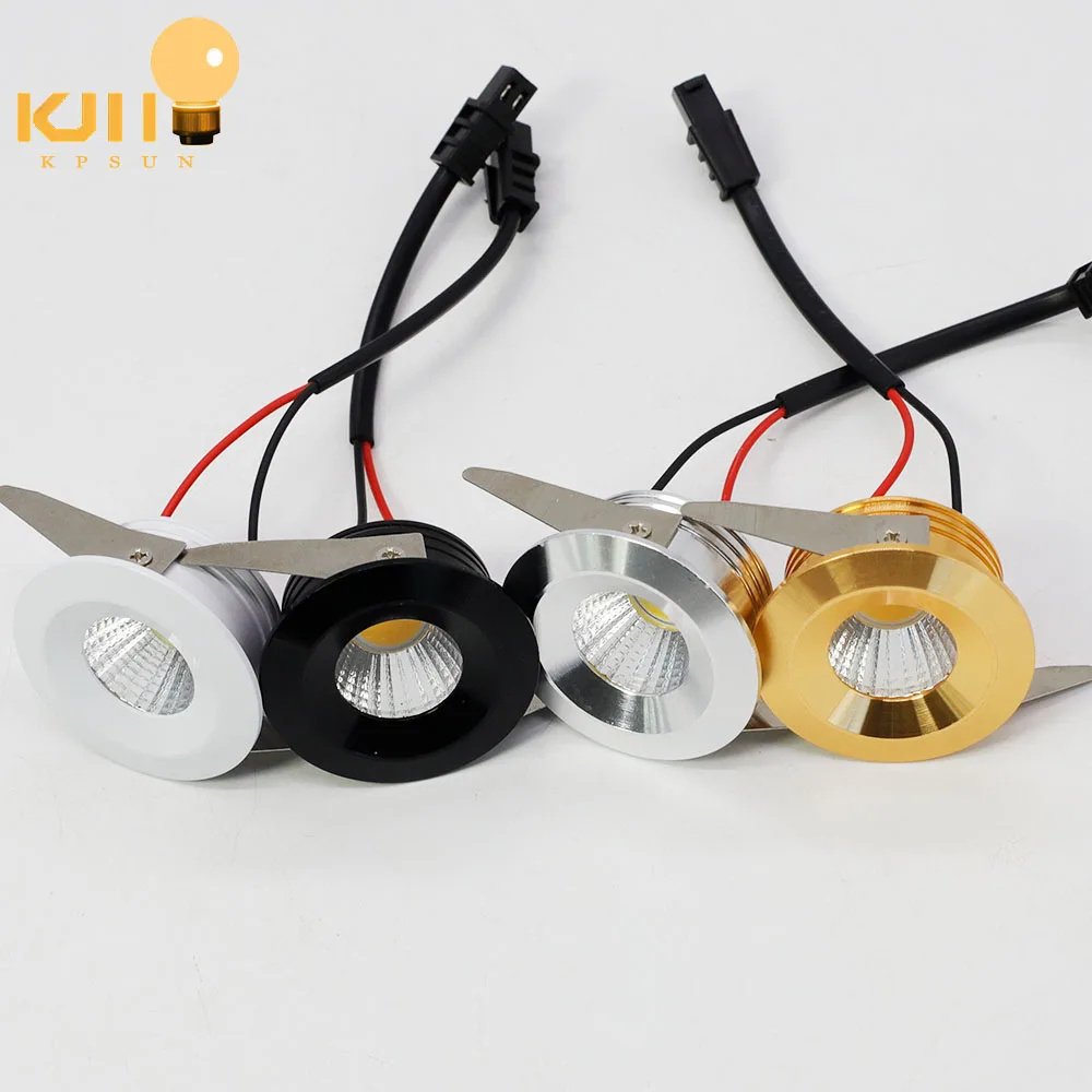 

LED Mini Downlight 3W Under Cabinet Spot Light COB Ceiling Recessed Lamp Interior Home AC110-220V Aluminum Down Lights