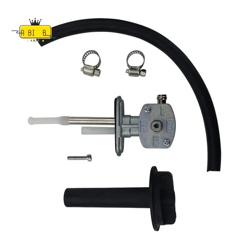 ABIB -Fuel-Cock Petcock Assy & Lever For Yamaha ATV Grizzly 350 660 Bruin 350 YFM350 YFM660 5KM-24500-10-00,