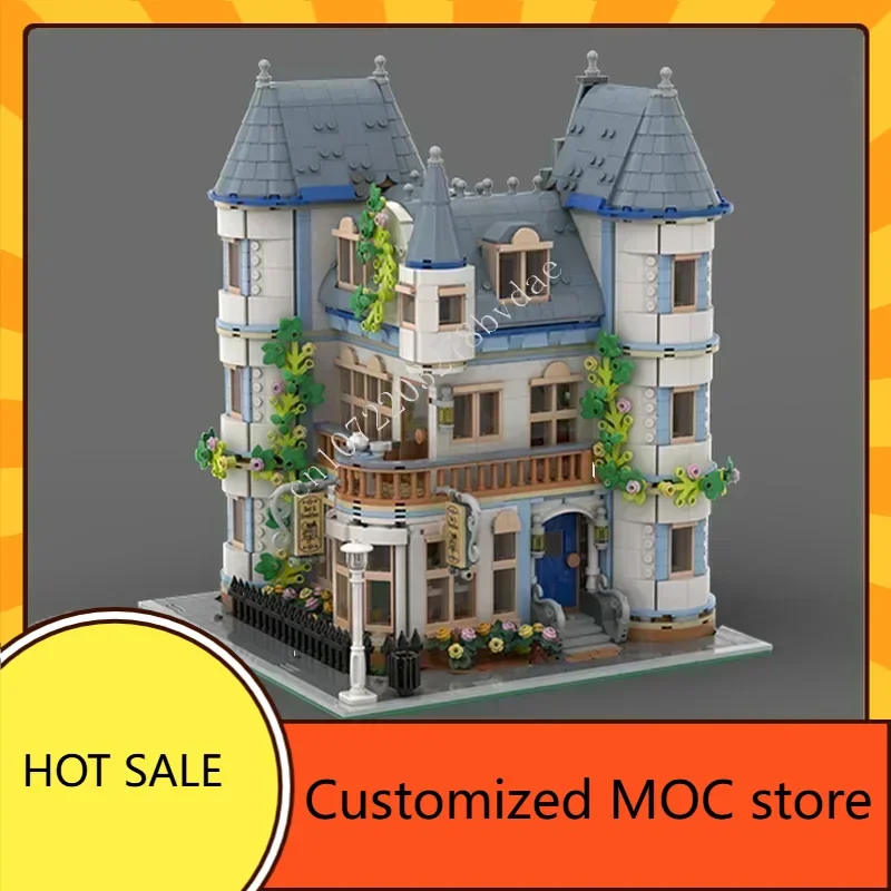 

3165PCS Breakfast MOC streetview Puzzles Architecture Creative Holiday Christmas DIYAssembly Birthday Toys Gifts for Adults Age