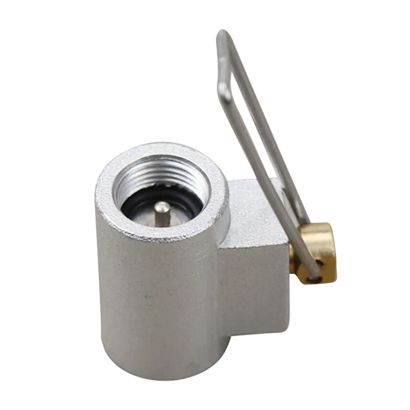 Outdoor Camping Propane Burner Refill Connector Stove Adapter Adjustable Control Valve Aluminum Brass Build for BBQ Grill