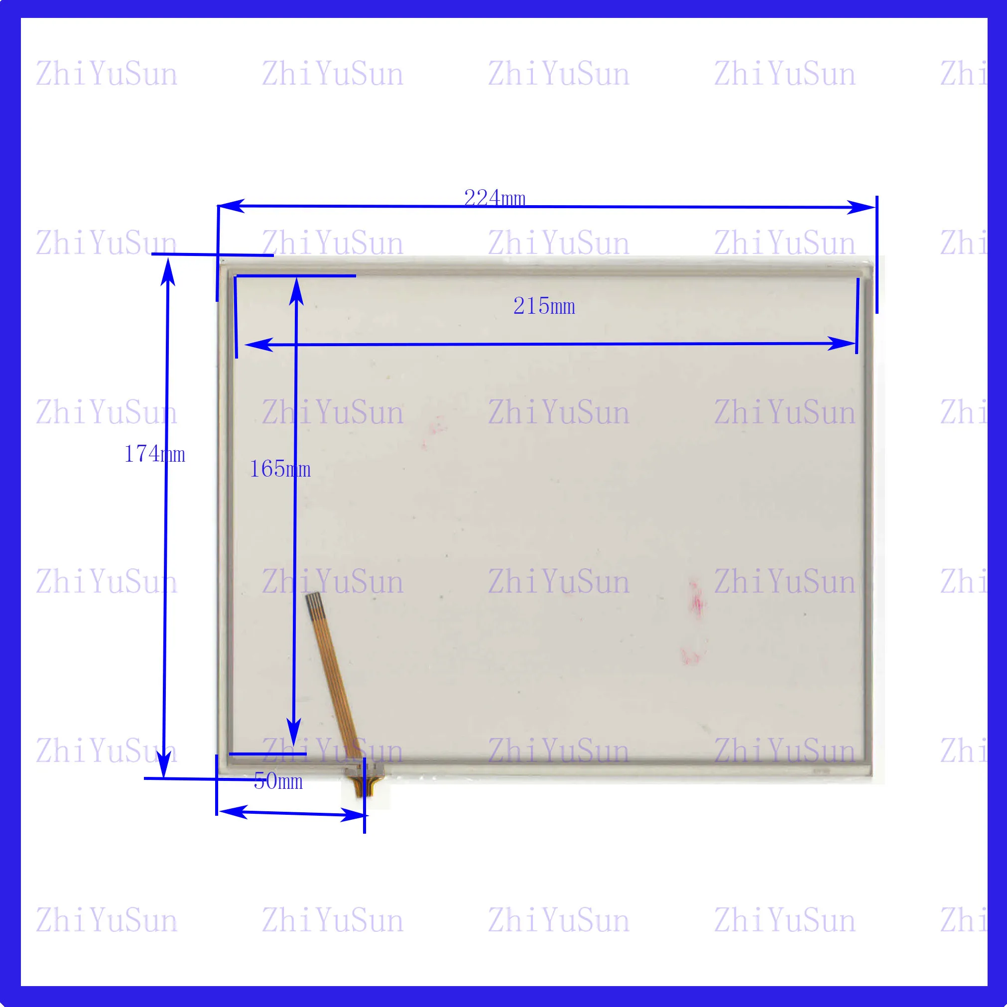 

СТЕКЛО СЕНСОРНОГО ЭКРАНА 225*173 мм совместимо 225*173