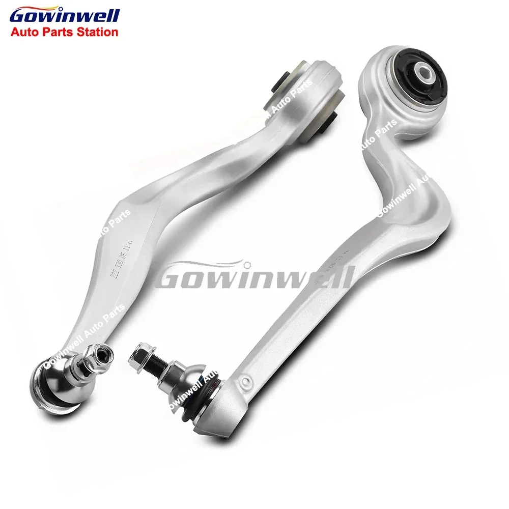 A2223300511 A2223300611 Pair of 2pcs Front Lower Bent Control Arm For Benz S Class S350 S450 S500 S550 S600 W222 C217 4-Matic