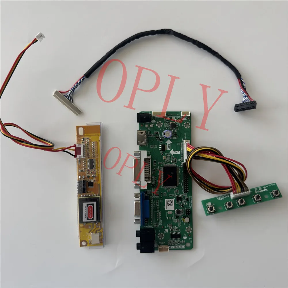 M.NT68676 HDMI-compatible VGA DVI Controller board kit  for LP140WX1 LTN140W1 monitor DIY 1280X768 14