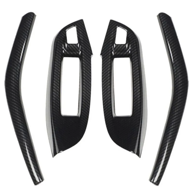 Super Sale Car Window Switch Panel Trim Cover ABS Carbon Fiber Pattern for Ford Focus 2012-2014 Interior Modified Trim Accessori