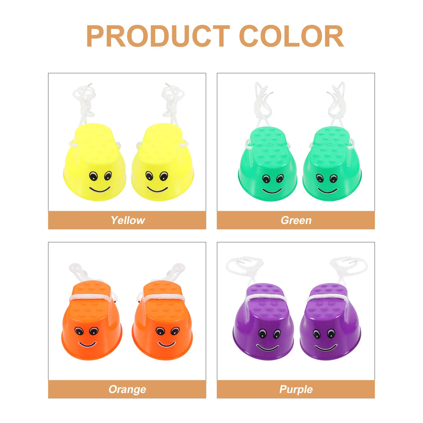 

Stilts For Kids Thickened Plastic Balancing Bucket Stilts Non-Slip Adjustable Rope Outdoor Children Sports Game Walking