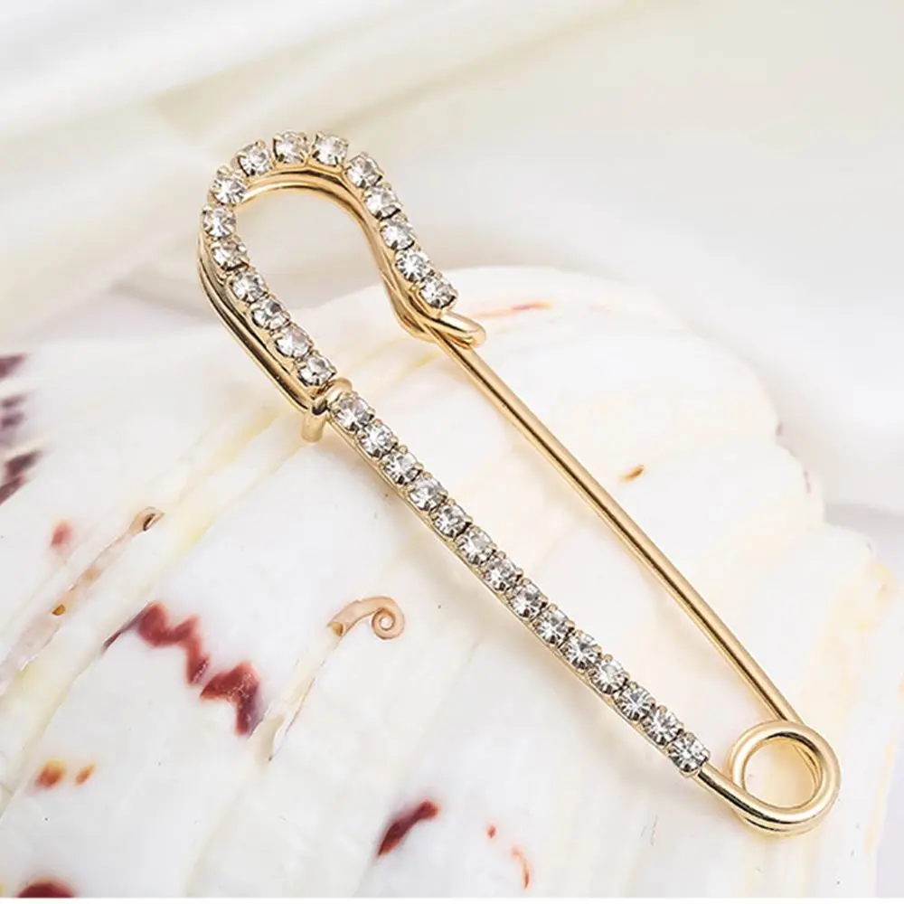 مجوهرات الحفلات وشاح حريري مشبك مكافحة التعرض بروش تشديد حزام دبوس الكورية مشبك دبوس سترة السراويل دبوس المرأة بروش #2