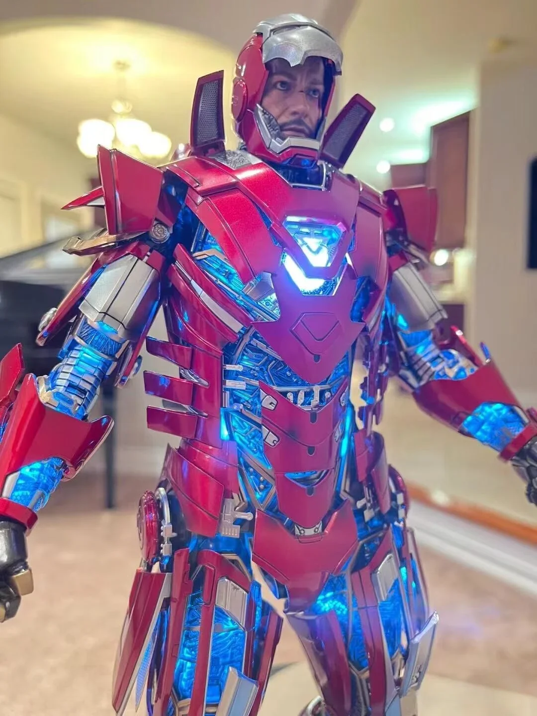 In Spot Hottoys Ht 1/6 Mms618 Iron Man 3 Mk33 Silver Centurion Explosive Armor Edition Birthday Gift