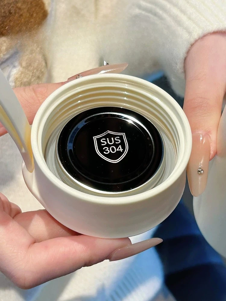 PYH simple thermos cup for students to school tea separation tea cup portable high-value straight cup 4