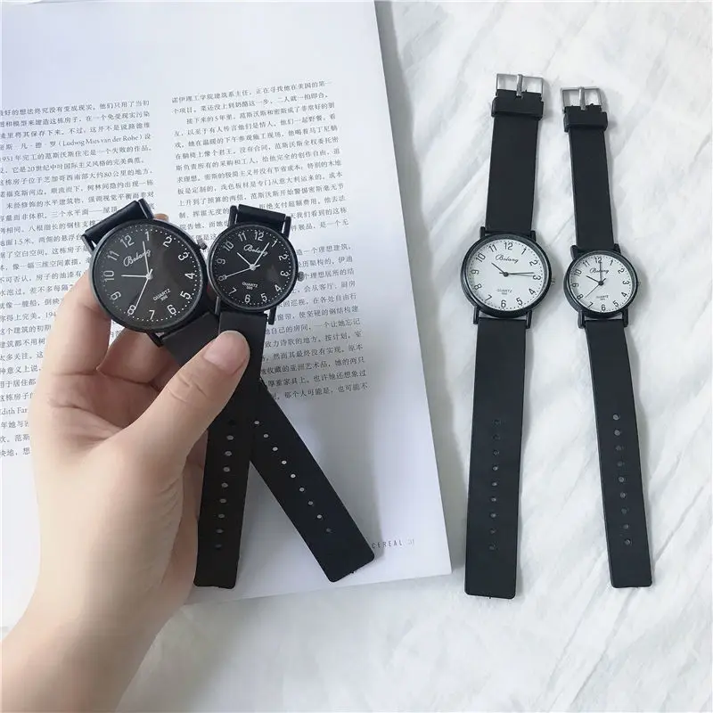 Junior high school and university students Korean version of simple couple watch waterproof outdoor sports watch