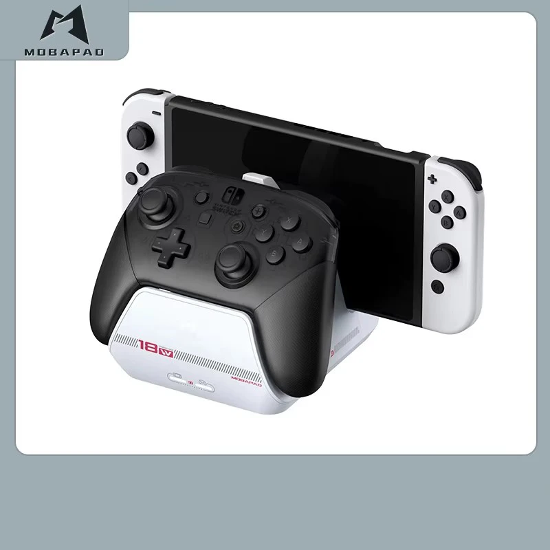 MOBAPAD Charging Station For Nintendo Switch Pro Game Controller Tpye C With TV Mode 4K HDMI Output 100W PD3.0 Charging Stand