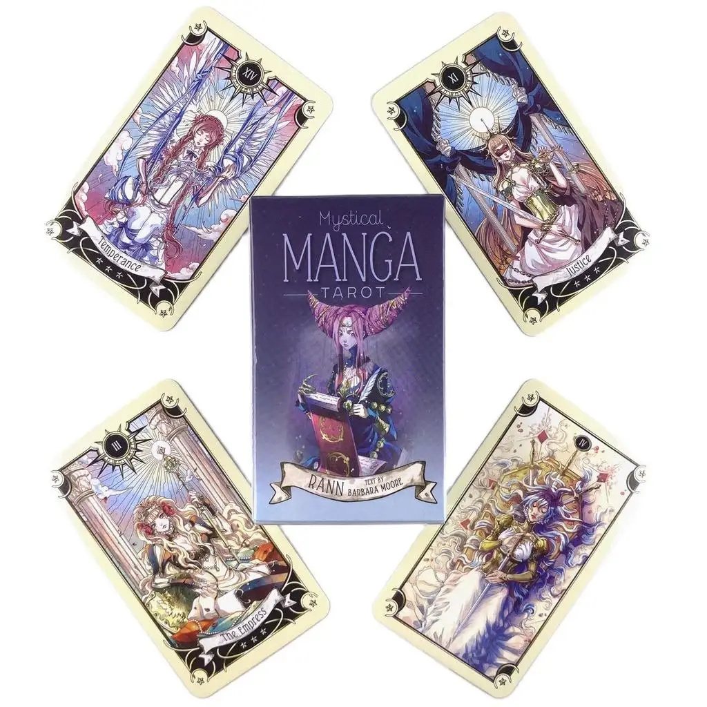 Mystical Manga Tarot Deck Leisure Party Table Game Fortune-telling Prophecy Oracle Cards