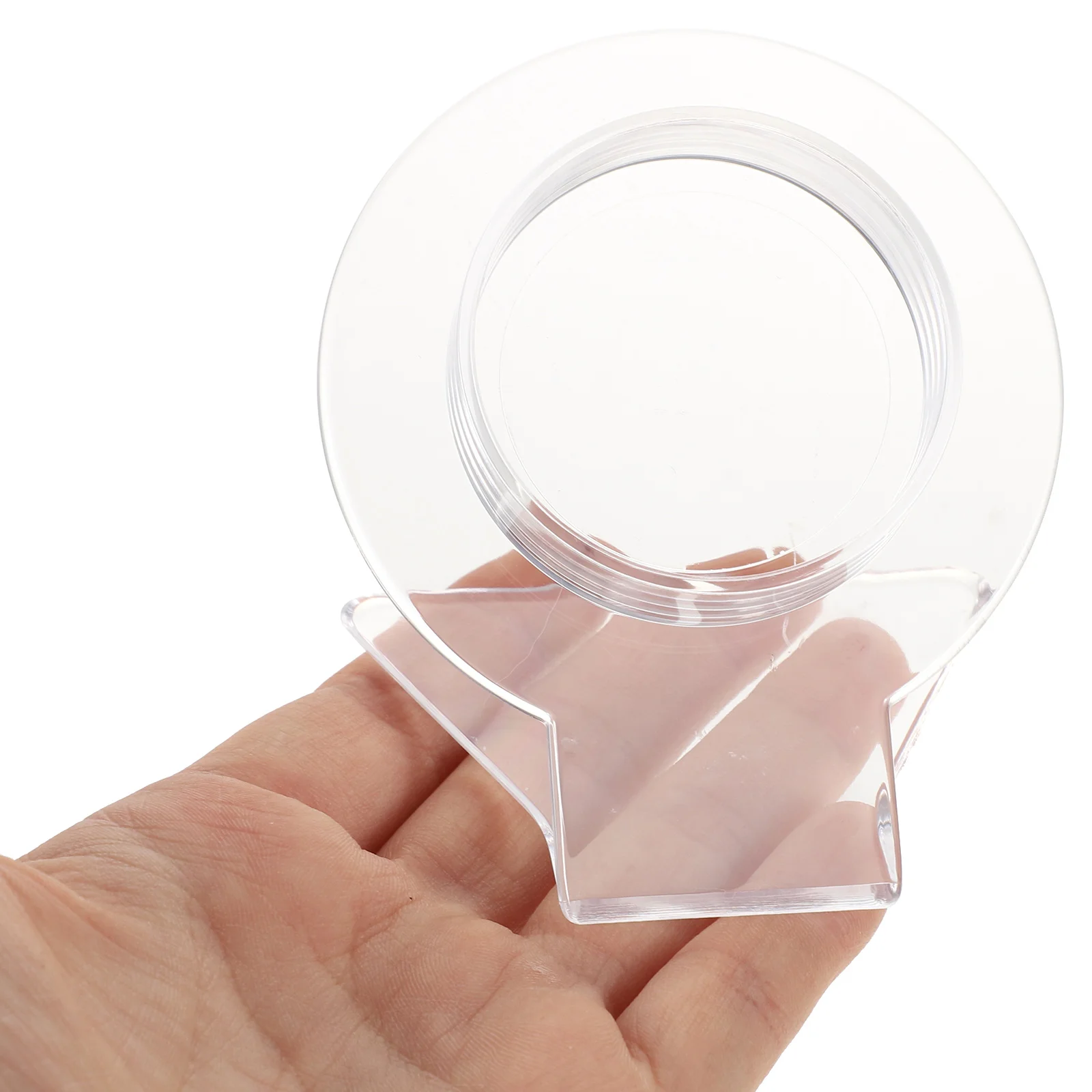 

6pcs Clear Acrylic Bracelet Display Stands Durable Bangle Holder Transparent Jewelry Stand For Watches Hand Chain Beaded