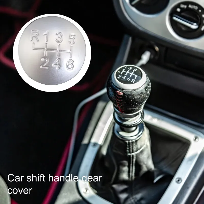 6 Speed ABS Matte Gear Shift Knob Cap Cover Shifter Lever Case Cover For Alfa Romeo 159 Brera Spider 2005-2011 55344557