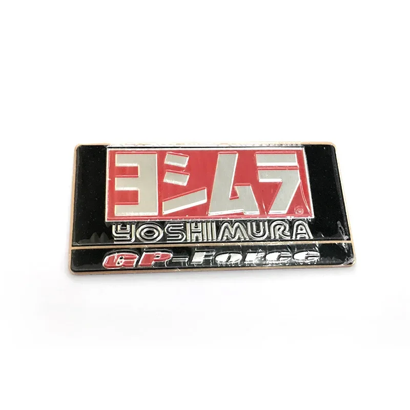 Pegatinas de tubos de escape de aluminio 3D para motocicleta, calcomanías de silenciador resistentes al calor para Yoshimura, Honda, Yamaha, Suzuki,