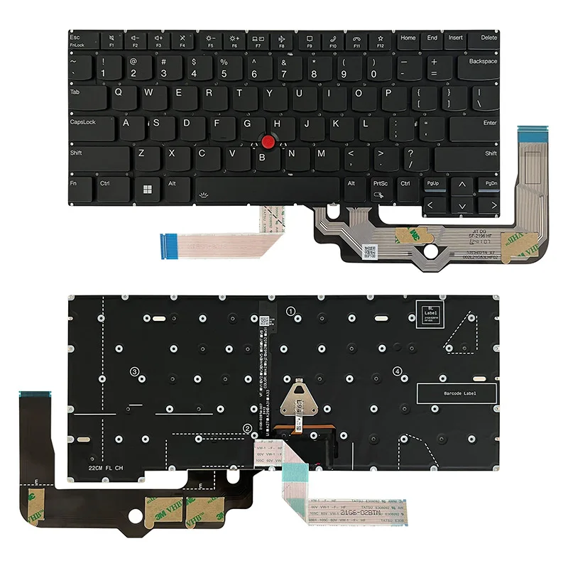 

US Layout Keyboard For Lenovo Thinkpad T14s Gen3 Gen4 Black Color