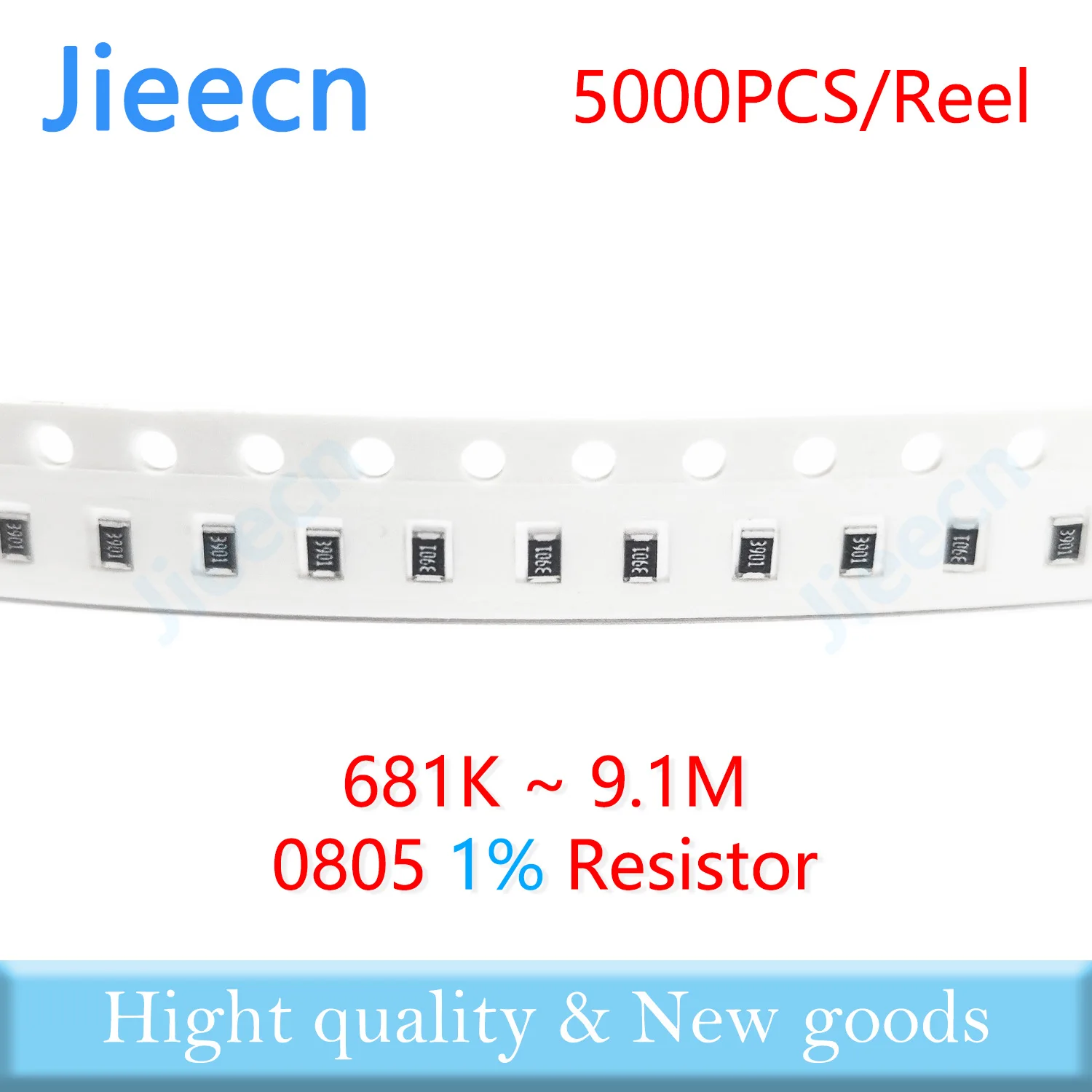 

Jieecn 5000PCS 0805 F 1% SMD Resistor 681K-9.1M 1/8W 715K 820K 1M 976K 2M 698K 681K 750K 806K 866K 910K 2.2M 3M 5.1M ohm 2012