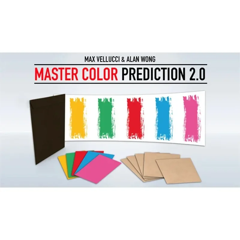 Close-up Version 9*6.5cm Master Color Prediction 2.0 By Max Vellucci Magician Bar Illusion Magic Tricks Gimmick Props Mentalism