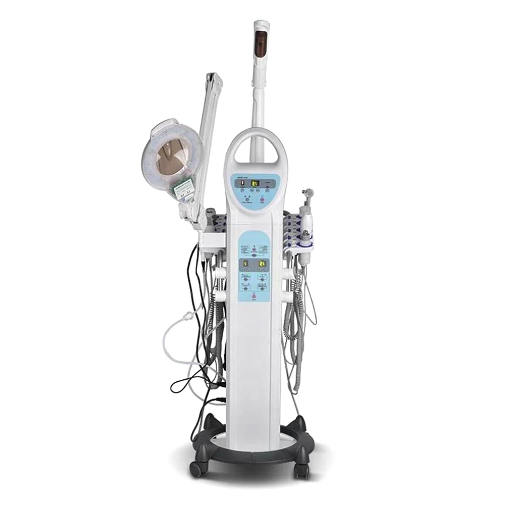 

9 In 1 Multi-Functional Beauty Salon Face Spa Machine Facial Steamer Machine With Magnifying Lamp