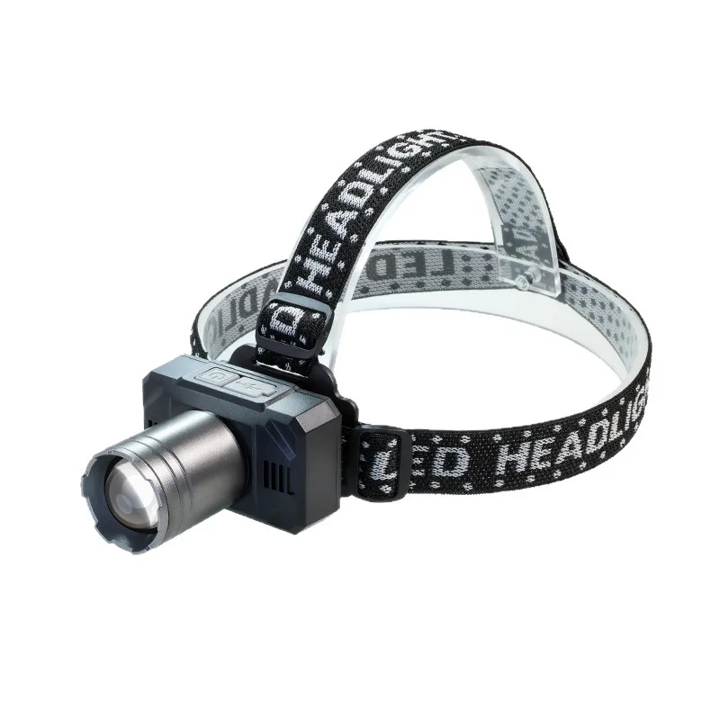 High-Power High-Brightness Night Fishing White Laser Flashlight: Long Battery Life, Rechargeable, Telescopic Dimming, Focusable