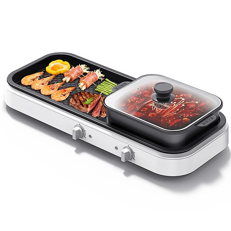 

Korean-style multifunctional frying and baking two-in-one hot pot