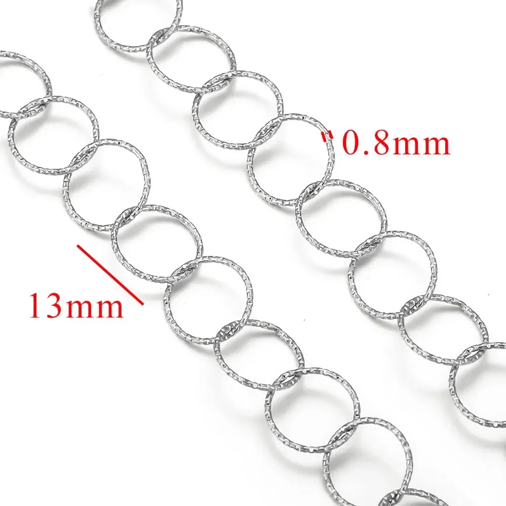 1m Stainless Steel DIY Chains, Jewelry Making Materials