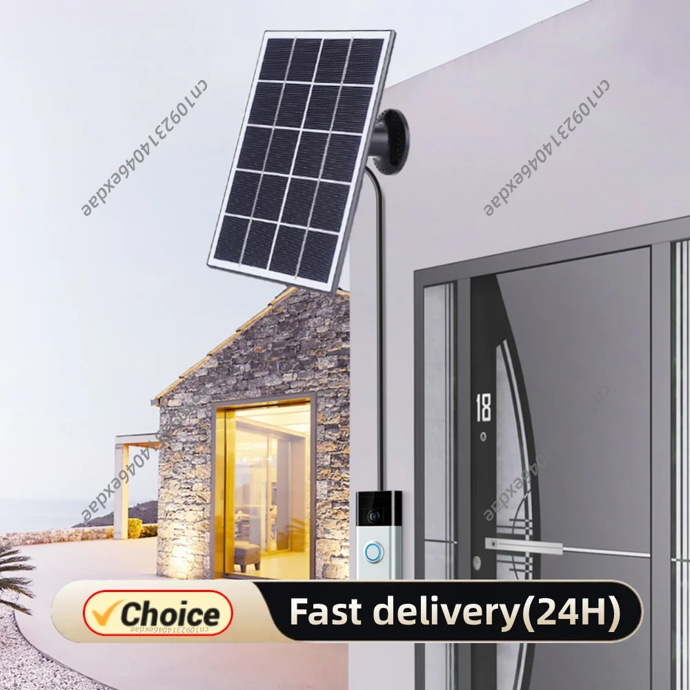 20W Solar Panel Charger for Ring Video Doorbell 4/3/3 Plus/2 360° Adjustable Wall Mount Solar Panel with 9.8Ft Charging Cable