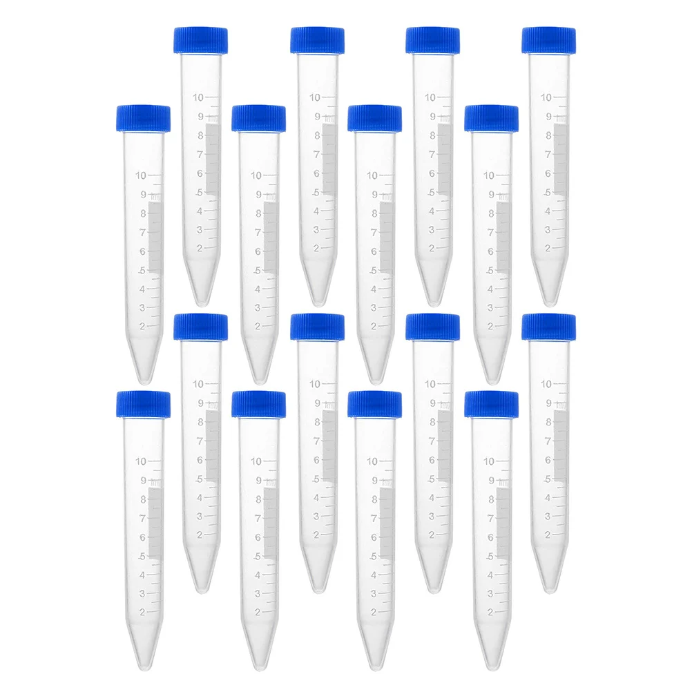 30Pcs Conical Centrifuge Tubes 10Ml Graduated Test Container for Biochemistry Blood Analysis Anticoagulant Sample Use