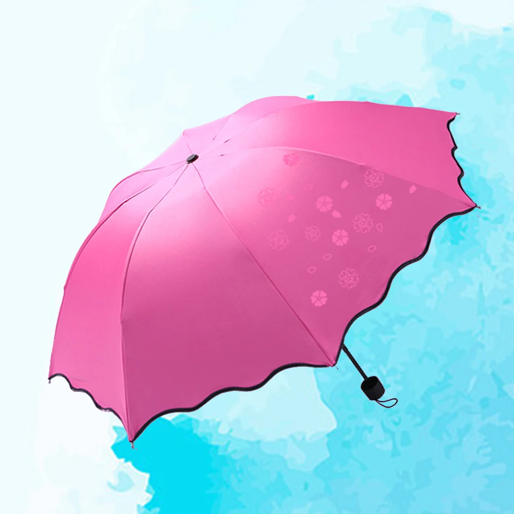 

Umbrellas Bloom When Exposed to Water Folding 8 Ribs Travel Sun Protection Patterned