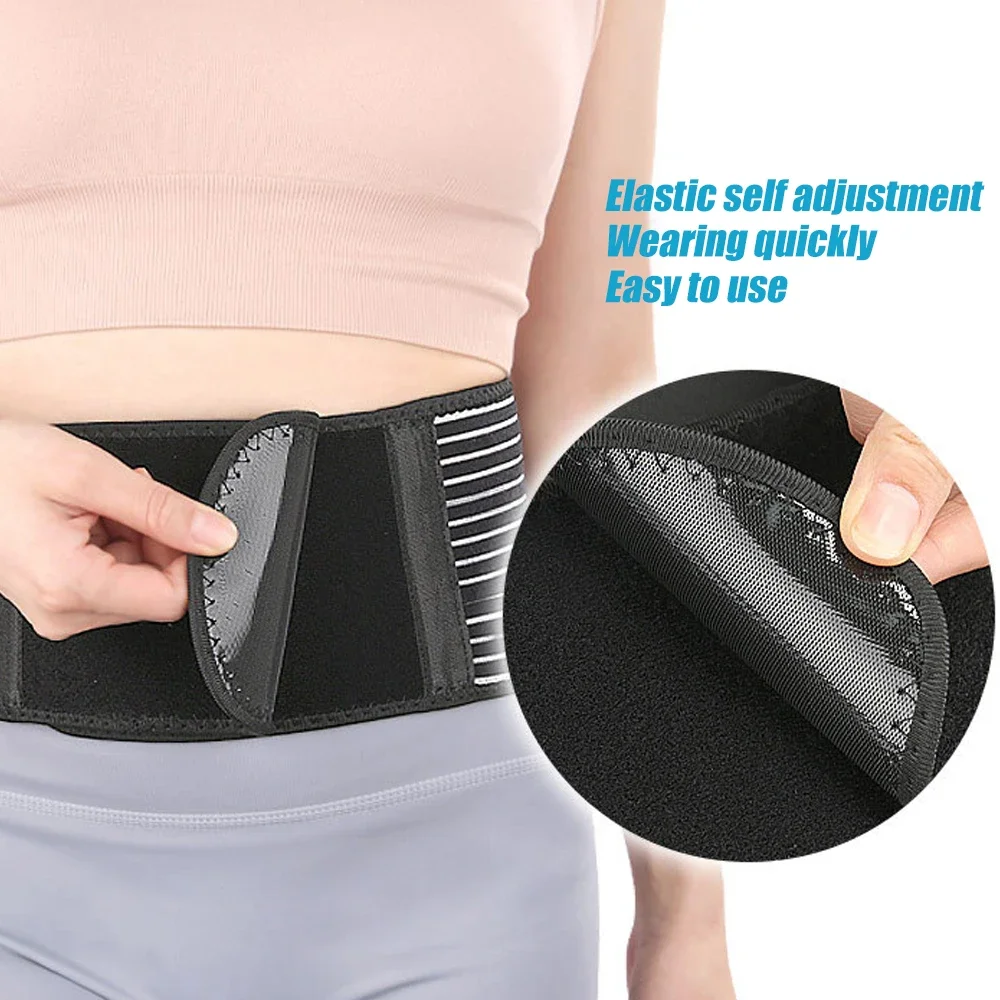 

3-Stay Back Support Belt for Men & Women – Breathable Lumbar Brace for Heavy Lifting, Sciatica & Sports Pain Relief