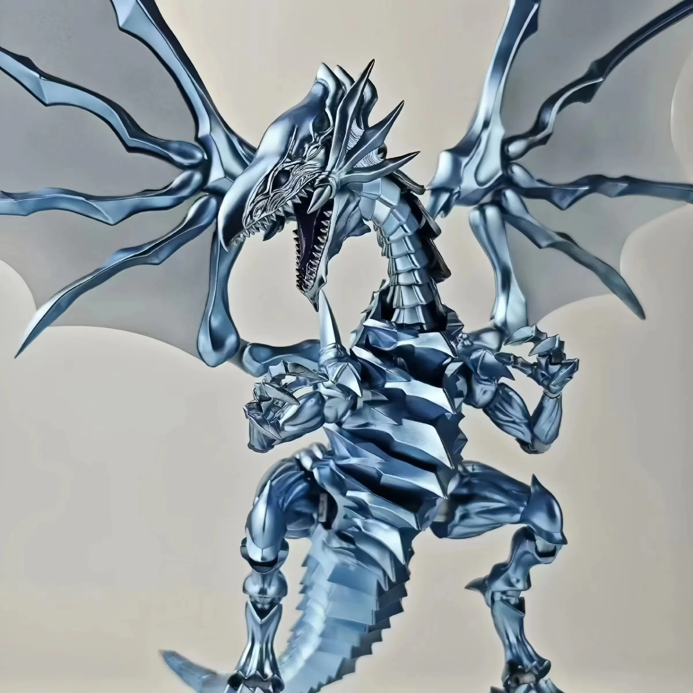 【Neu-Heiß begehrt】Yu-Gi-Oh Arrogant Dragon Blue-Eyes White Dragon Montagemodellfigur Desktop-Dekoration Geschenk für Feiertage und Geburtstage