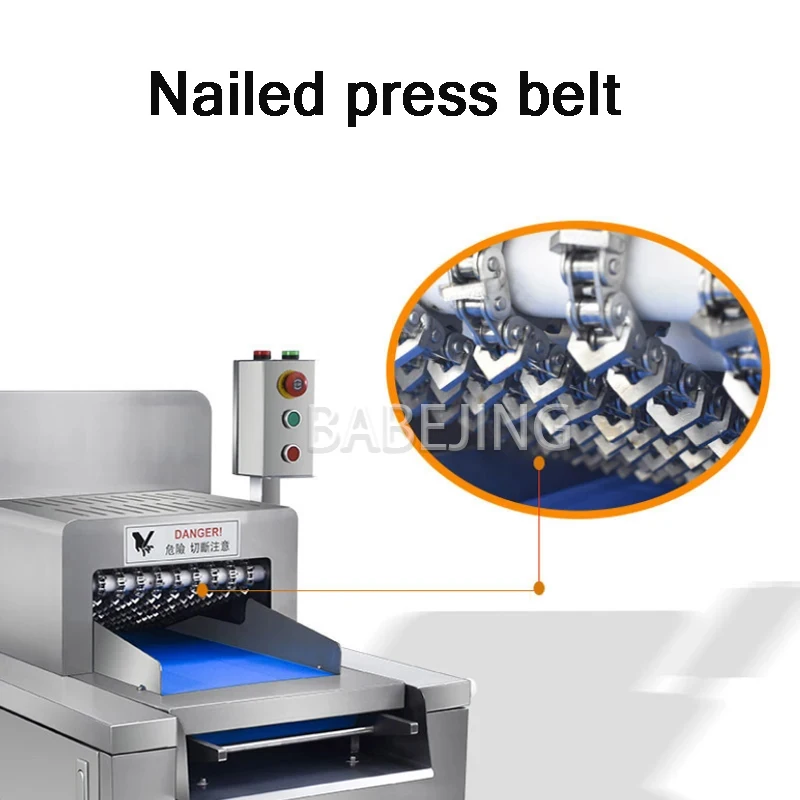BABEJING Efficient Frozen Meat Slicer, Multifunctional Low-Noise Bone Slicer, Commercial Pork Rib Slicer