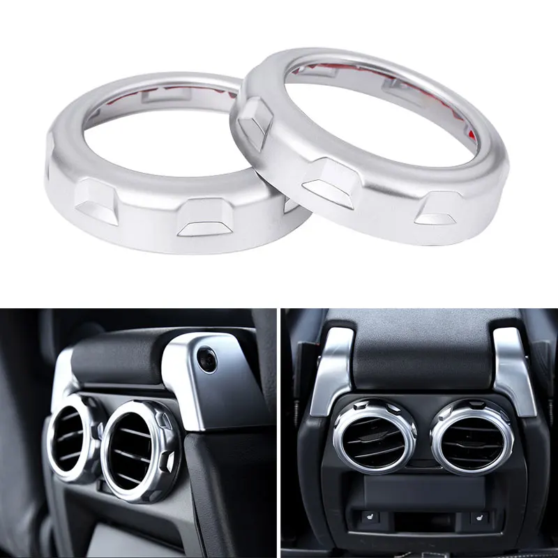 

Car Center Armrest Box Rear Air Condition Outlet Vent Ring Cover Trim For Land Rover Discovery 3 4 LR3 LR4 For Range Rover Sport