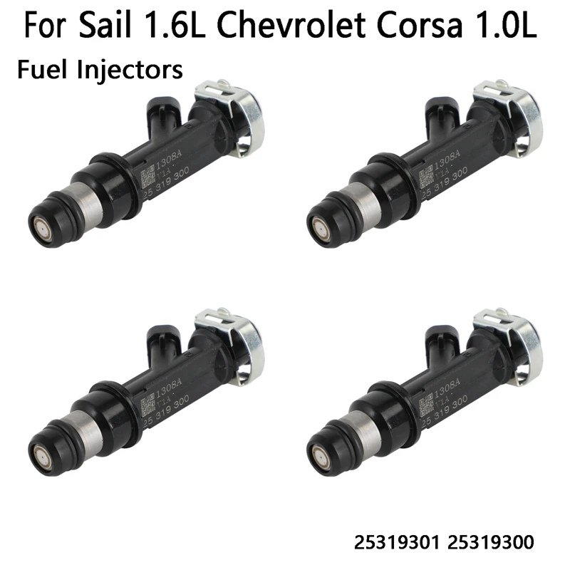 6PCS Fuel Injectors For Buick Sail 1.6L Chevrolet Corsa 1.0L 25319301 25319300