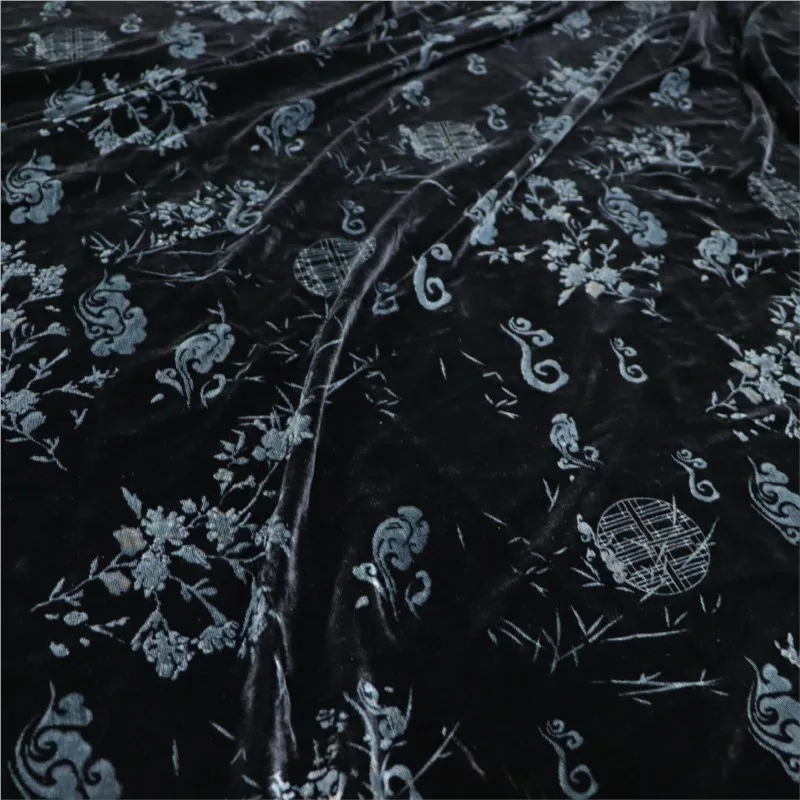 실크 레이저 엠보싱 원단 부드러운 의류 쿠션 드레스 댄스