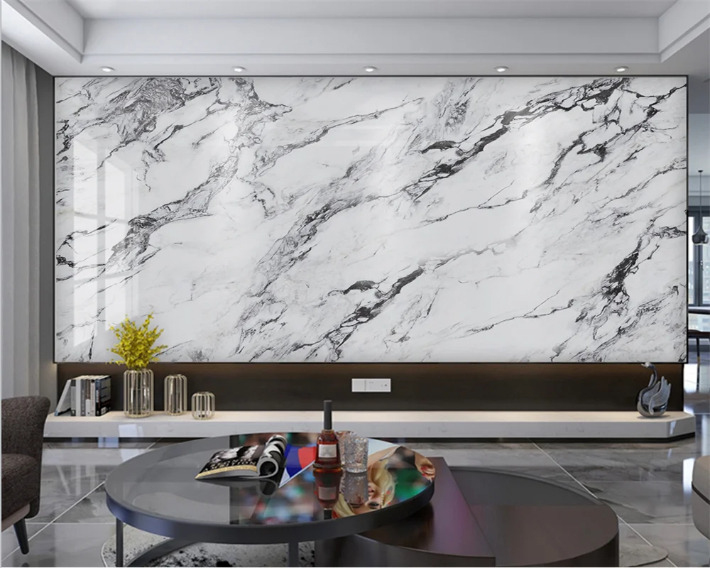 beibehang Customized modern minimalist slate papier peint jade marble pattern hanging bedroom living room background wallpaper