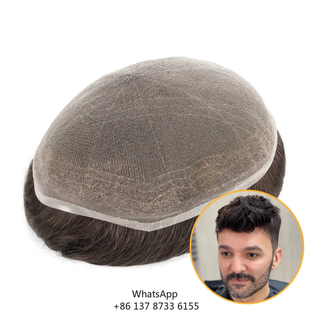 الجملة نظام الشعر الدانتيل الشعر المستعار للرجال أفضل نوعية استبدال الشعر