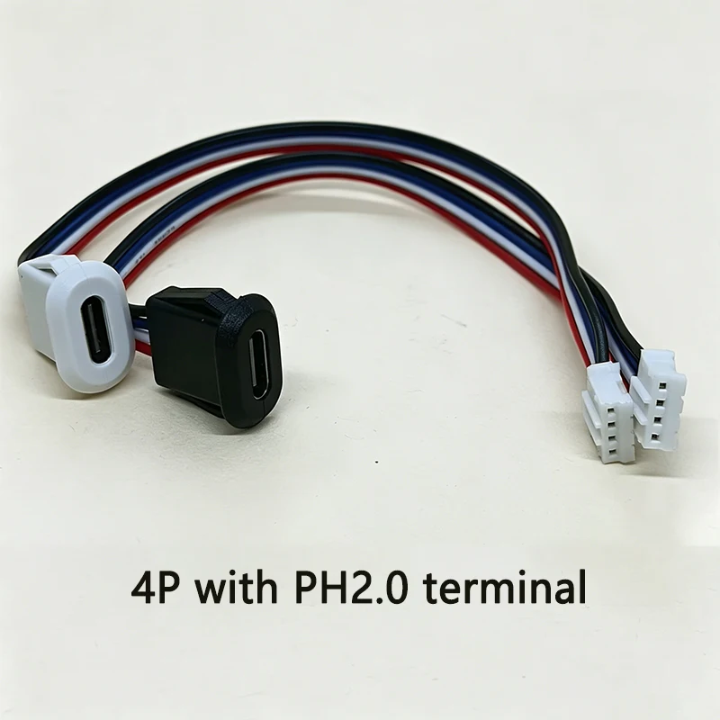  Ovaler USB-C-Ladeanschluss mit 2/4/6 Pins und Kabelbaum für DIY-Elektronik, Powerbanks und kleine Gerätemodifikationen – Detail 3