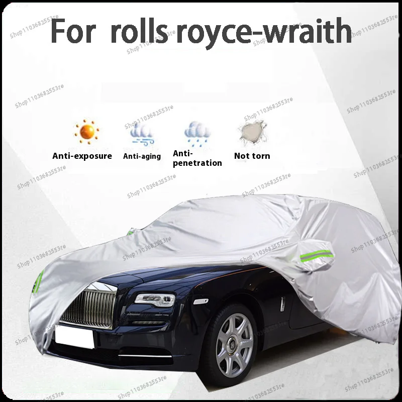 

Чехол для автомобиля Rolls Royce Wraith Fit, водонепроницаемый, пылезащитный, солнцезащитный козырек (УФ), снегозащитный | Серебряное полное покрытие с защитой в течение всего дня