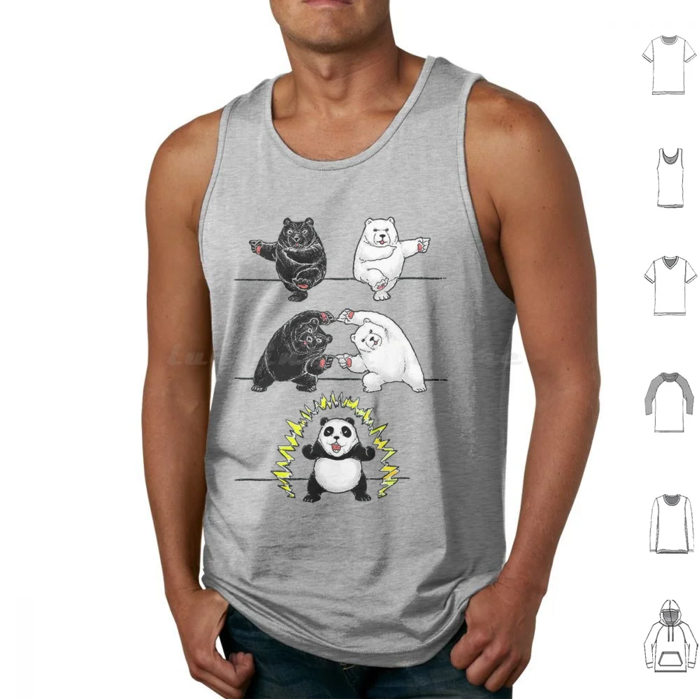 Panda Perfect Gift Z Tank Tops Vest Sleeveless Anime Z Manga Dbz Super Dragon Super Japan Bulma Cell Db Dbs Majin Piccolo