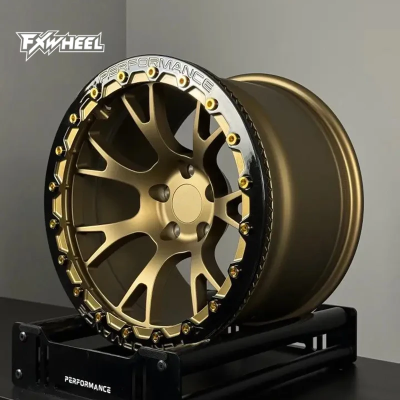 

Новые модные матовые золотистые кованые диски из сплава с индивидуальным вылетом 5x114.3 5x120 6x139.7, 17-24 дюйма, подходят для универсальных легковых автомобилей и внедорожников